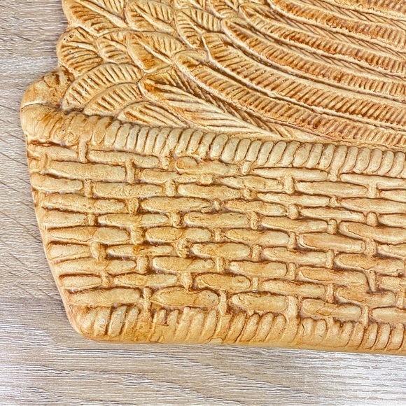 Vintage Raymor Mancer Hand Painted Hen In Basket Ceramic Wall Art Made in Italy - Picture 5 of 14